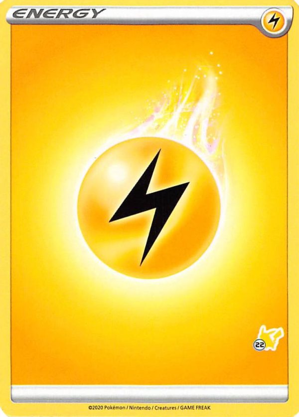 Lightning Energy (Pikachu Stamp #22) [Battle Academy 2022] Online now