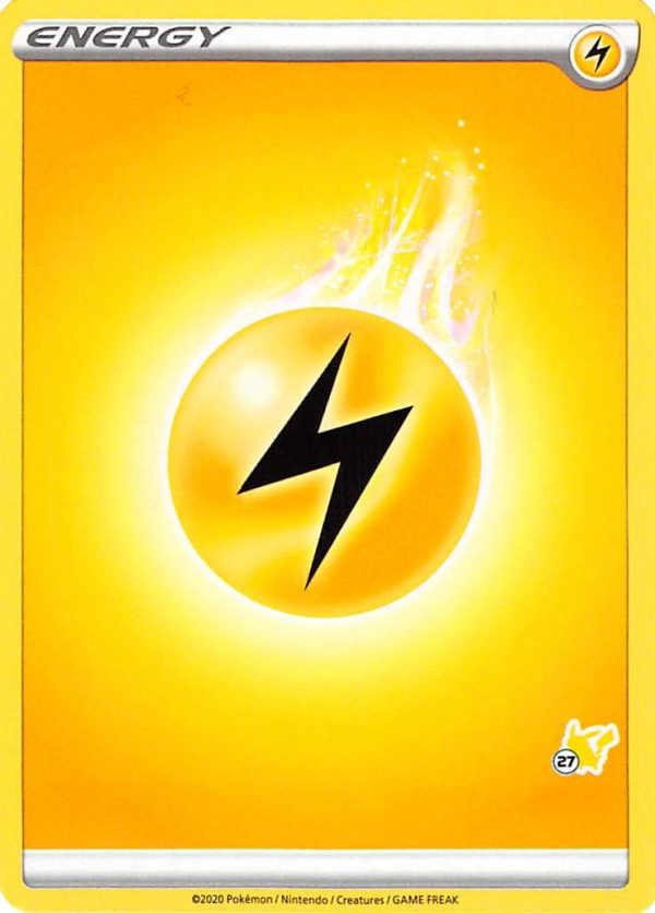 Lightning Energy (Pikachu Stamp #27) [Battle Academy 2022] For Discount