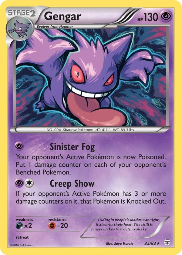 Gengar (35 83) (Cosmos Holo) [XY: Generations] Fashion