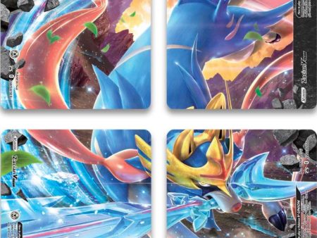 Zacian V-Union (Set of 4) [Sword & Shield: Black Star Promos] Hot on Sale