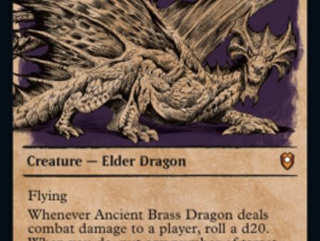 Ancient Brass Dragon (Showcase) [Commander Legends: Battle for Baldur s Gate] on Sale