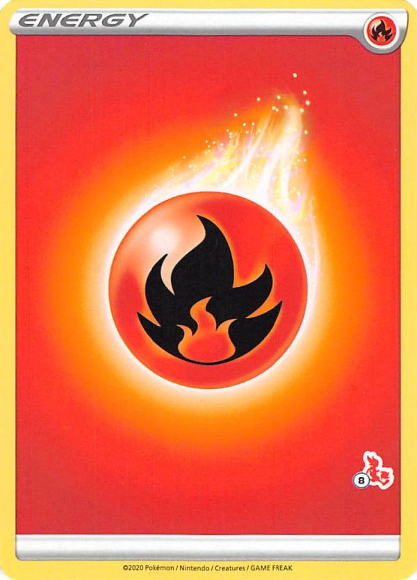 Fire Energy (Cinderace Stamp #8) [Battle Academy 2022] Online Sale