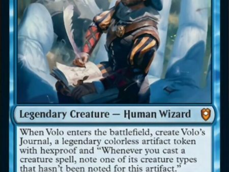 Volo, Itinerant Scholar [Commander Legends: Battle for Baldur s Gate] Hot on Sale