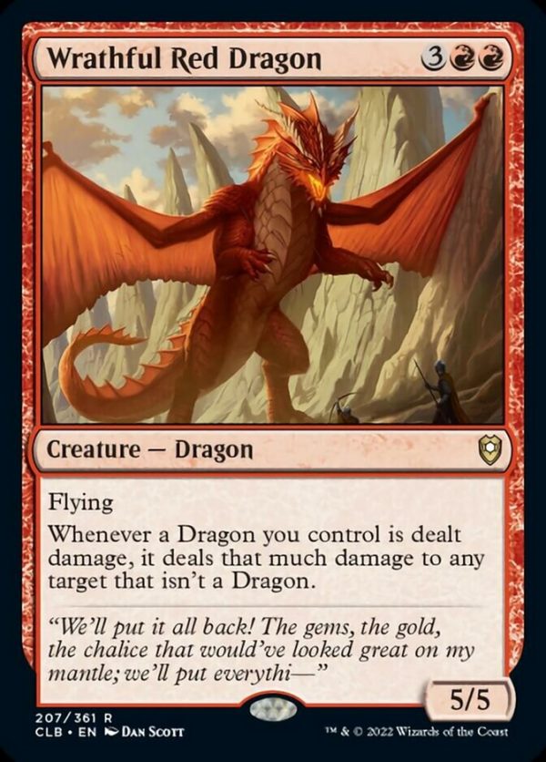 Wrathful Red Dragon [Commander Legends: Battle for Baldur s Gate] Cheap