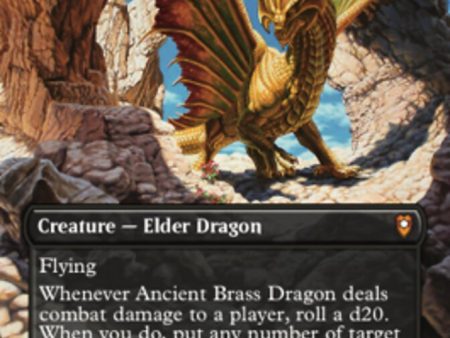 Ancient Brass Dragon (Borderless Alternate Art) [Commander Legends: Battle for Baldur s Gate] Hot on Sale