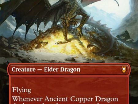 Ancient Copper Dragon (Borderless Alternate Art) [Commander Legends: Battle for Baldur s Gate] For Sale