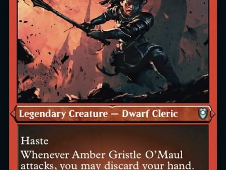 Amber Gristle O Maul (Foil Etched) [Commander Legends: Battle for Baldur s Gate] For Cheap