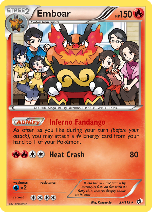 Emboar (27 113) (Theme Deck Exclusive) [Black & White: Legendary Treasures] Online Hot Sale