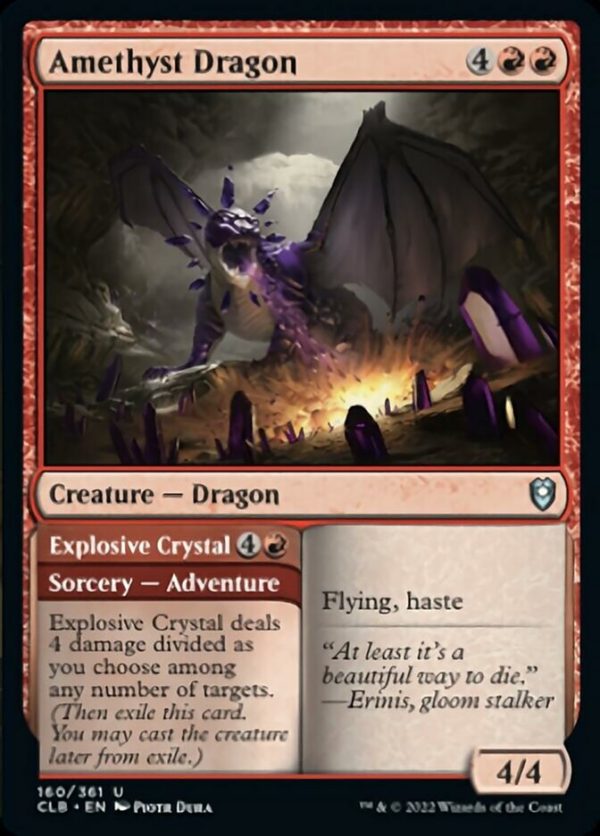 Amethyst Dragon    Explosive Crystal [Commander Legends: Battle for Baldur s Gate] on Sale