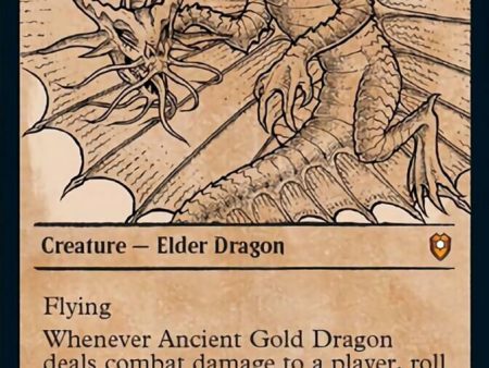 Ancient Gold Dragon (Showcase) [Commander Legends: Battle for Baldur s Gate] on Sale