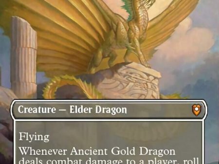 Ancient Gold Dragon (Borderless Alternate Art) [Commander Legends: Battle for Baldur s Gate] Online now