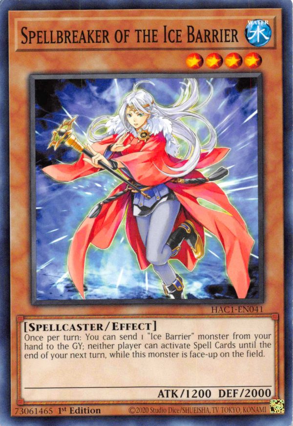 Spellbreaker of the Ice Barrier [HAC1-EN041] Common Fashion