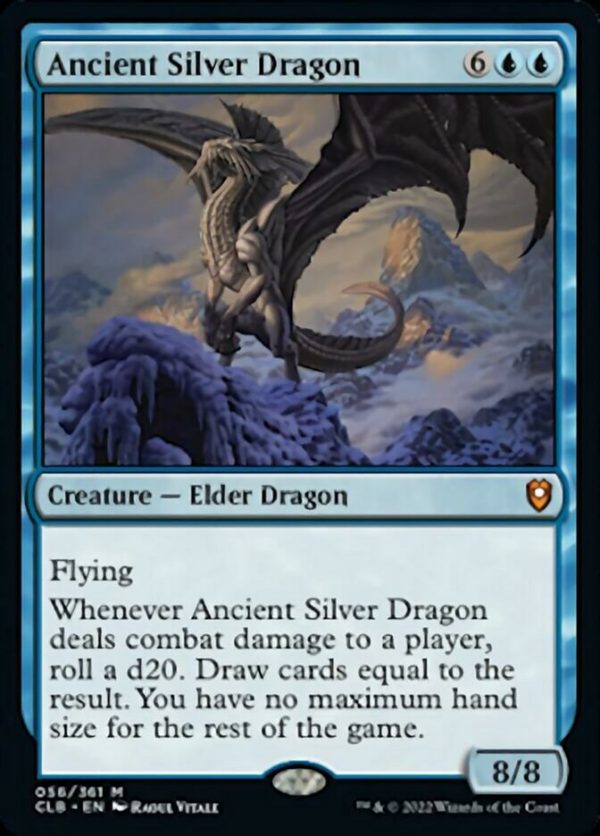 Ancient Silver Dragon [Commander Legends: Battle for Baldur s Gate] For Discount