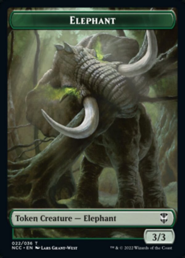 Clue    Elephant Double-Sided Token [Streets of New Capenna Commander Tokens] Online