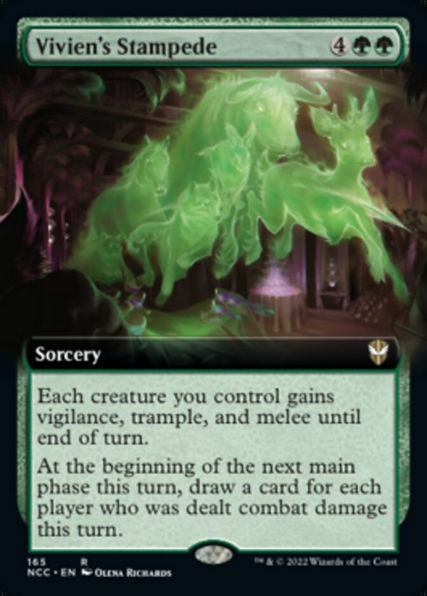 Vivien s Stampede (Extended Art) [Streets of New Capenna Commander] Discount