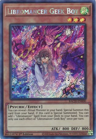 Libromancer Geek Boy [BACH-EN000] Secret Rare Fashion