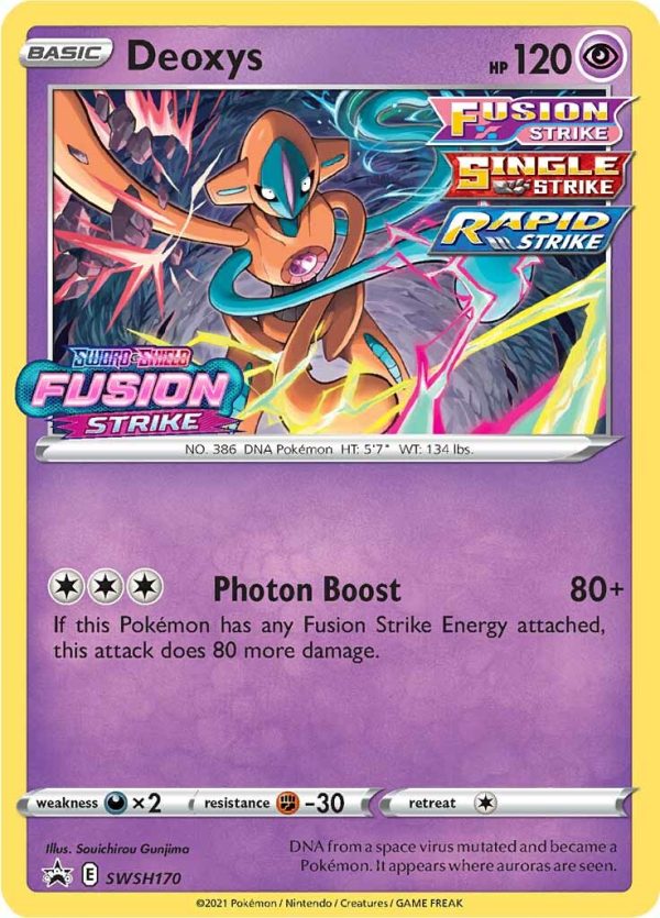 Deoxys (SWSH170) (Prerelease Promo) [Sword & Shield: Black Star Promos] Sale