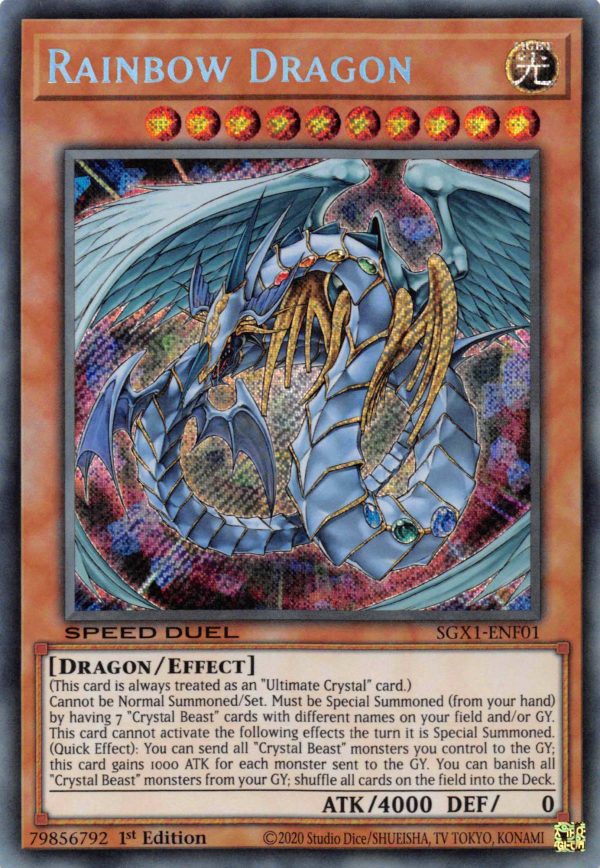 Rainbow Dragon [SGX1-ENF01] Secret Rare For Cheap