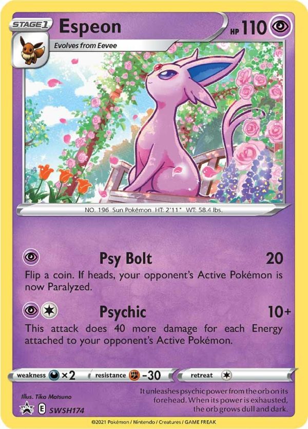 Espeon (SWSH174) [Sword & Shield: Black Star Promos] Discount