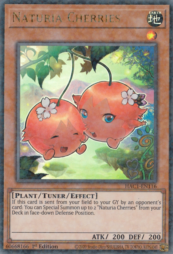 Naturia Cherries (Duel Terminal) [HAC1-EN116] Parallel Rare Discount