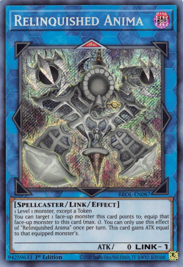 Relinquished Anima [BROL-EN087] Secret Rare Supply