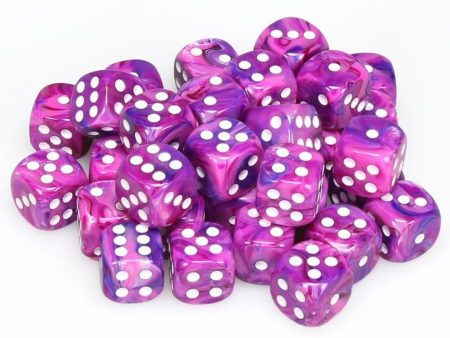 36 Festive Violet w  White 12mm D6 Dice Block - CHX27857 Supply