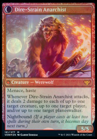 Volatile Arsonist    Dire-Strain Anarchist [Innistrad: Crimson Vow Prerelease Promos] For Cheap