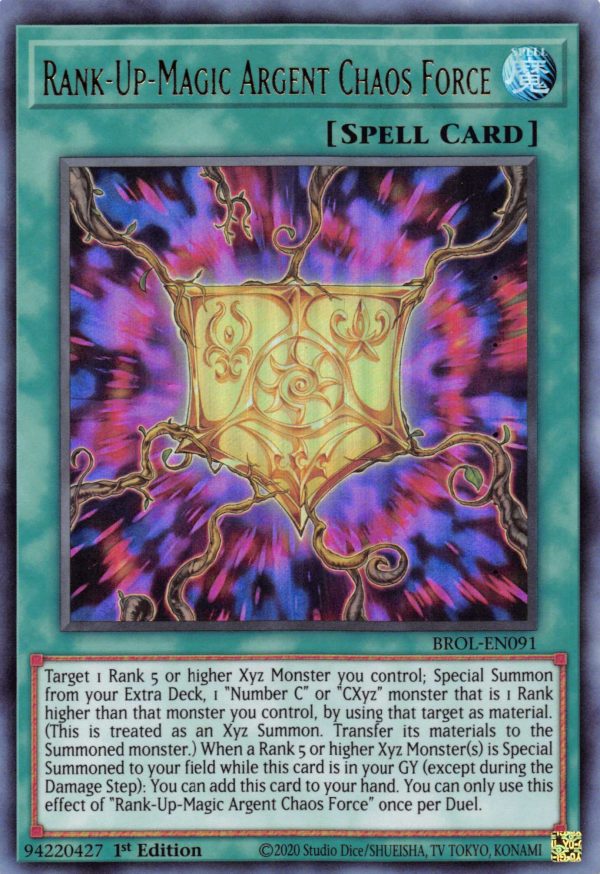 Rank-Up-Magic Argent Chaos Force [BROL-EN091] Ultra Rare For Cheap