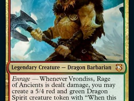 Vrondiss, Rage of Ancients (Display Commander) [Dungeons & Dragons: Adventures in the Forgotten Realms Commander] For Discount