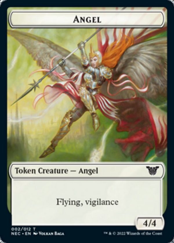 Angel    Elephant Double-Sided Token [Kamigawa: Neon Dynasty Commander Tokens] Discount