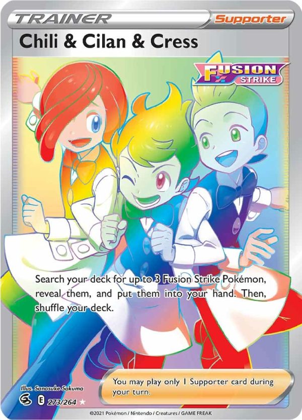 Chili & Cilan & Cress (273 264) [Sword & Shield: Fusion Strike] For Cheap