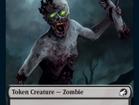 Zombie (005)    Wrenn and Seven Emblem Double-Sided Token [Innistrad: Midnight Hunt Tokens] For Sale