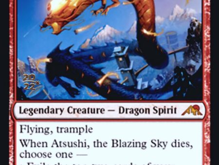 Atsushi, the Blazing Sky [Kamigawa: Neon Dynasty Prerelease Promos] For Cheap