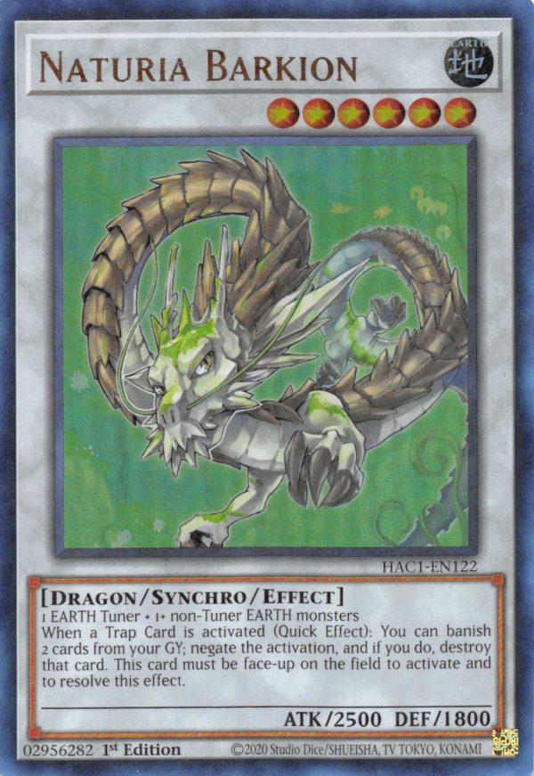 Naturia Barkion (Duel Terminal) [HAC1-EN122] Parallel Rare Hot on Sale