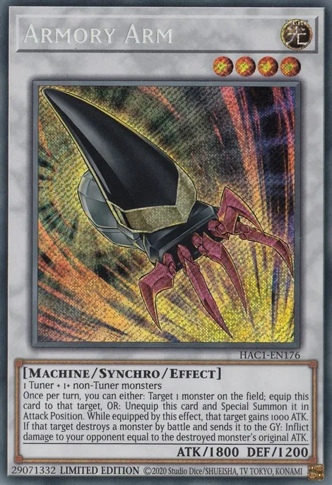 Armory Arm [HAC1-EN176] Secret Rare Sale