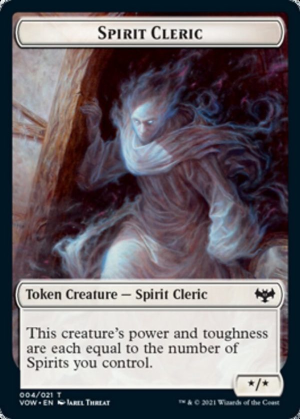 Zombie (008)    Spirit Cleric Double-Sided Token [Innistrad: Crimson Vow Tokens] on Sale