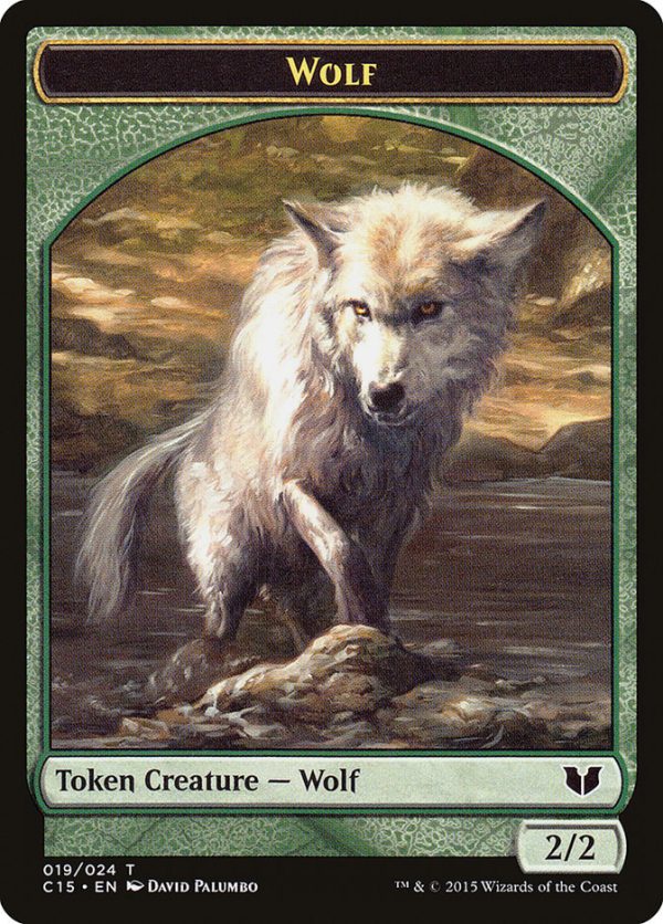 Wolf    Zombie Double-Sided Token [Commander 2015 Tokens] For Sale