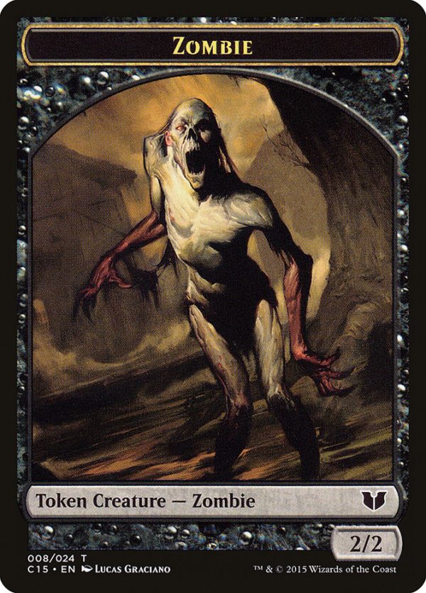 Wolf    Zombie Double-Sided Token [Commander 2015 Tokens] For Sale