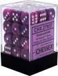 36 Festive Violet w  White 12mm D6 Dice Block - CHX27857 Supply