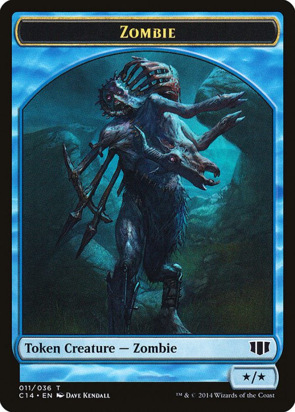 Ape    Zombie (011 036) Double-Sided Token [Commander 2014 Tokens] Hot on Sale