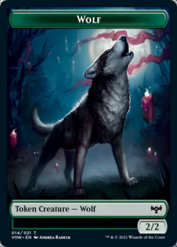 Wolf (011)    Wolf (014) Double-Sided Token [Innistrad: Crimson Vow Tokens] For Cheap