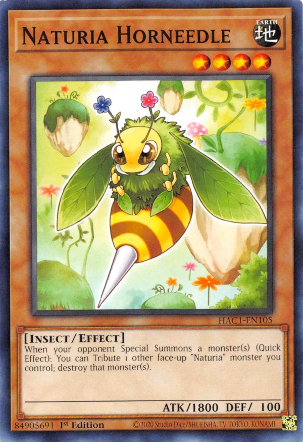 Naturia Horneedle (Duel Terminal) [HAC1-EN105] Parallel Rare Online now