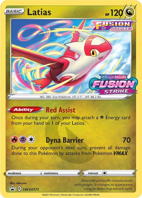 Latias (SWSH171) (Prerelease Promo) [Sword & Shield: Black Star Promos] Cheap