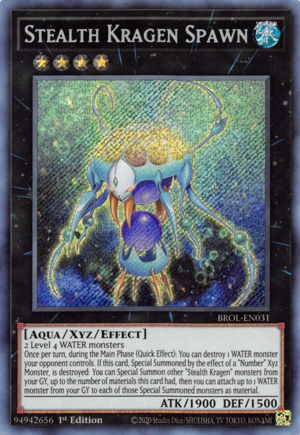 Stealth Kragen Spawn [BROL-EN031] Secret Rare Online Hot Sale