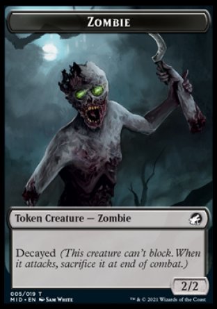 Zombie (005)    Zombie (004) Double-Sided Token [Innistrad: Midnight Hunt Commander Tokens] Online now