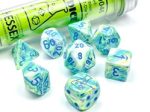 7 Heavy Dice Set - Lab Dice - Festive: Garden Blue - CHX30046 Sale