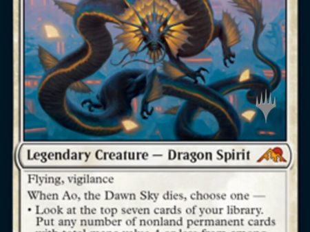 Ao, the Dawn Sky (Promo Pack) [Kamigawa: Neon Dynasty Promos] Hot on Sale