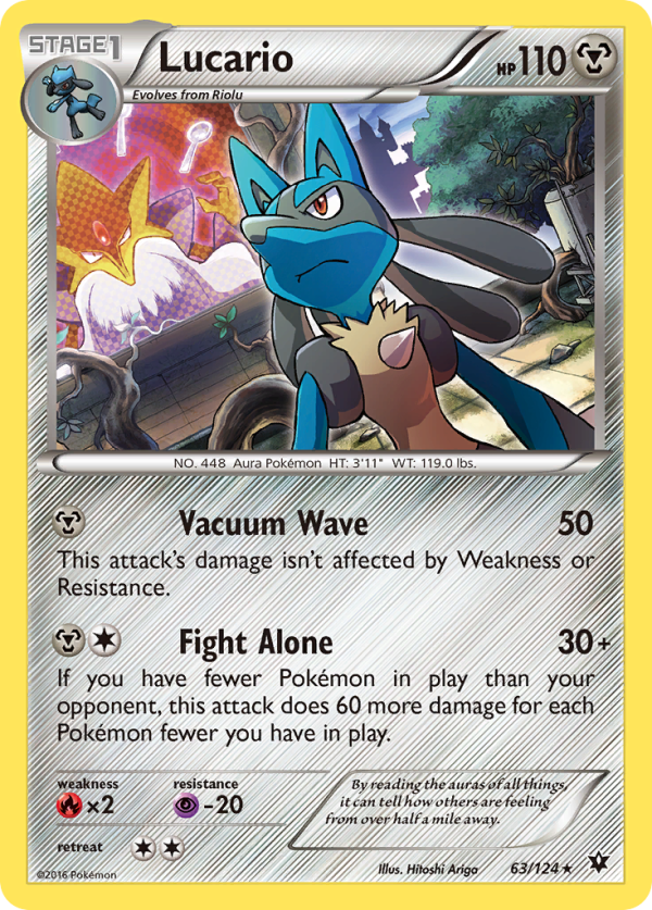 Lucario (63 124) (Cosmos Holo) [XY: Fates Collide] Discount