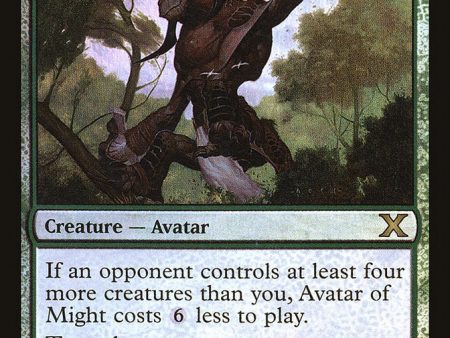 Avatar of Might (Premium Foil) [Tenth Edition] For Cheap