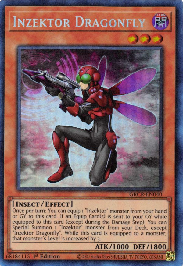 Inzektor Dragonfly [GRCR-EN040] Collector s Rare For Cheap